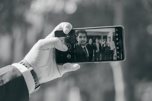 Kostnadsfria Kostnadsfri bild av gråskale, grej, grupp selfie Stock foto