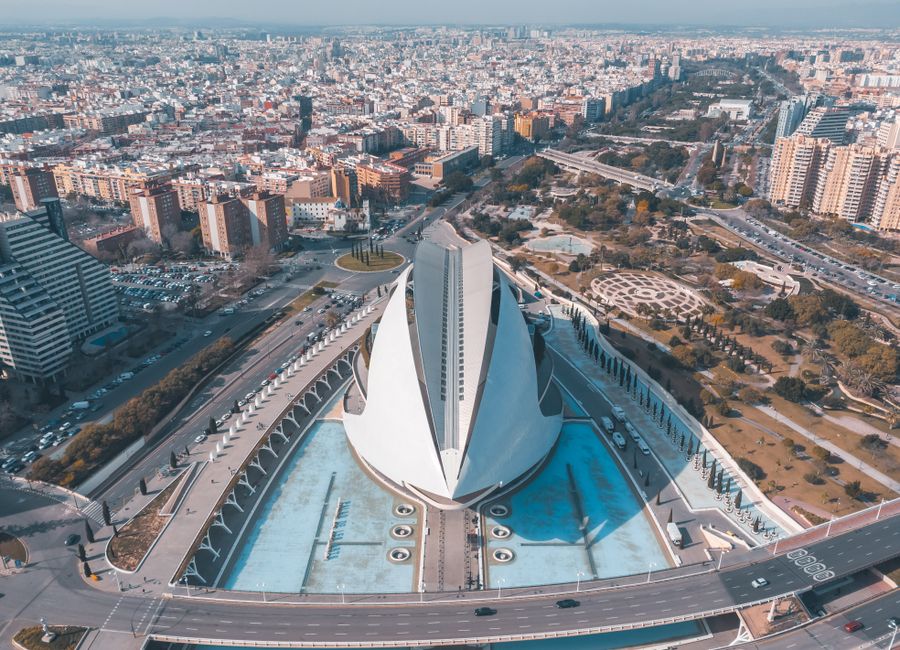Valencia, Spain — skyline and landmarks · stay connected with a Valencia eSIM from My Holiday SIM