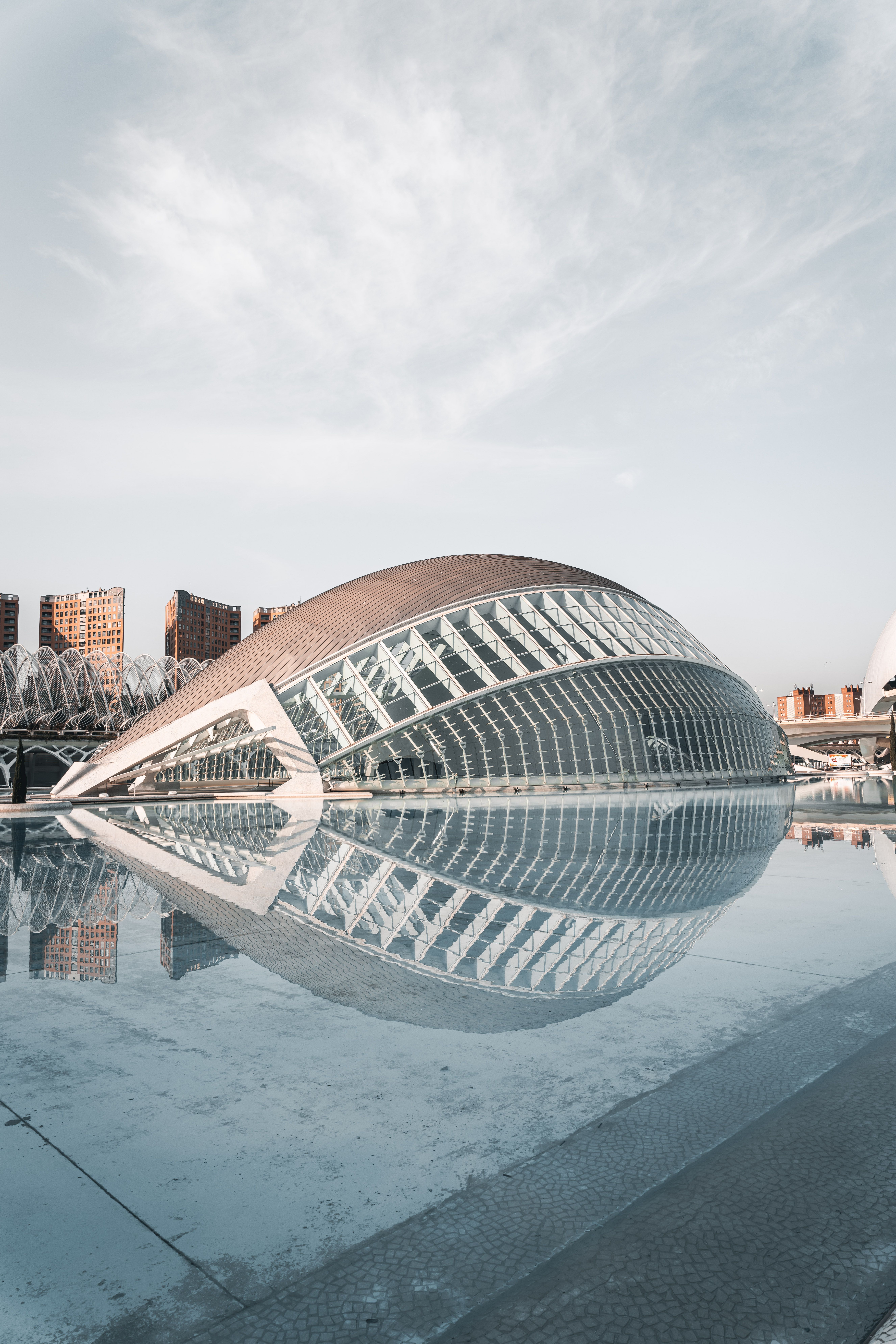Facade of a Hemispheric Futuristic Building · Free Stock Photo