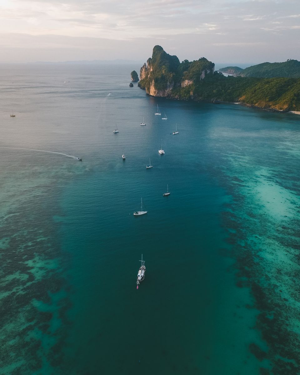 Shallow warm water near shore