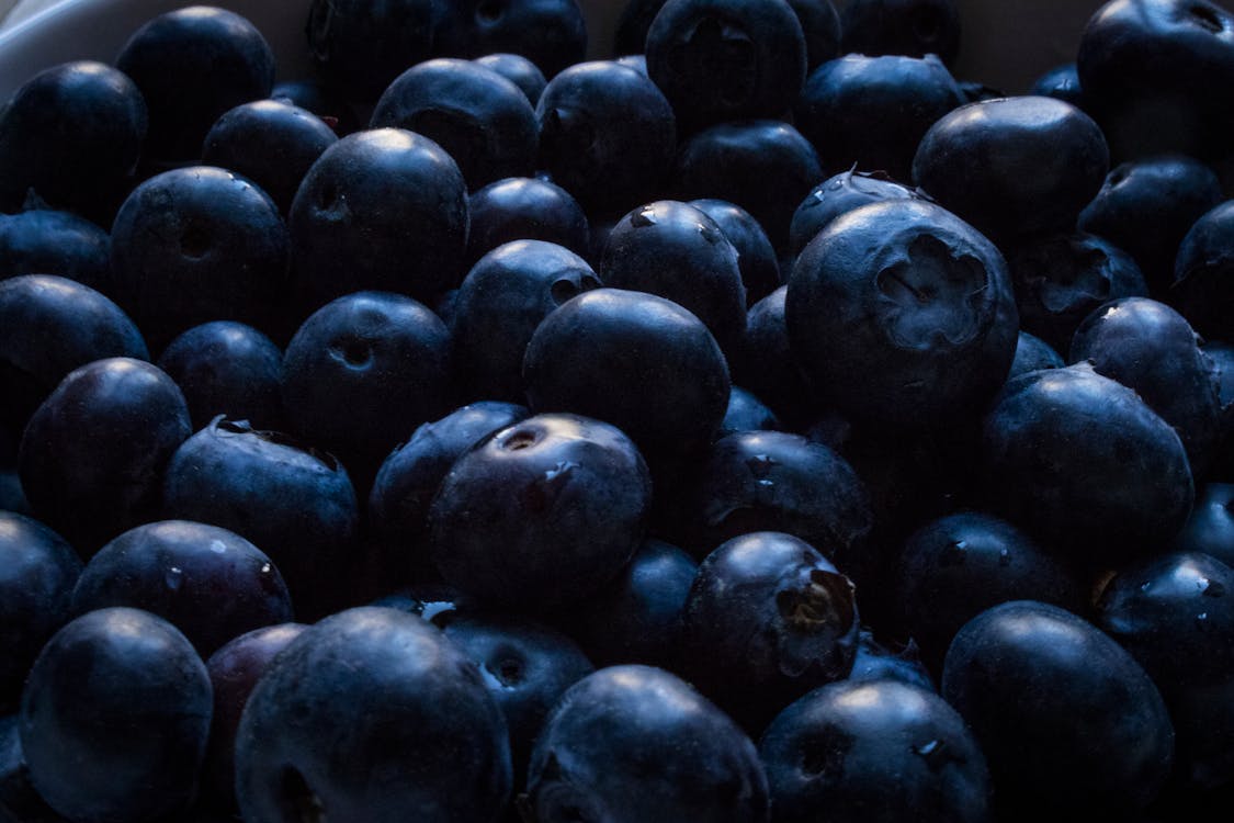 Closeup Photo of Blueberries