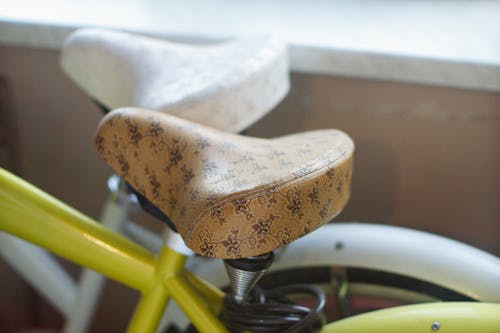 Free Close-Up Photo of a Bicycle Saddle Stock Photo