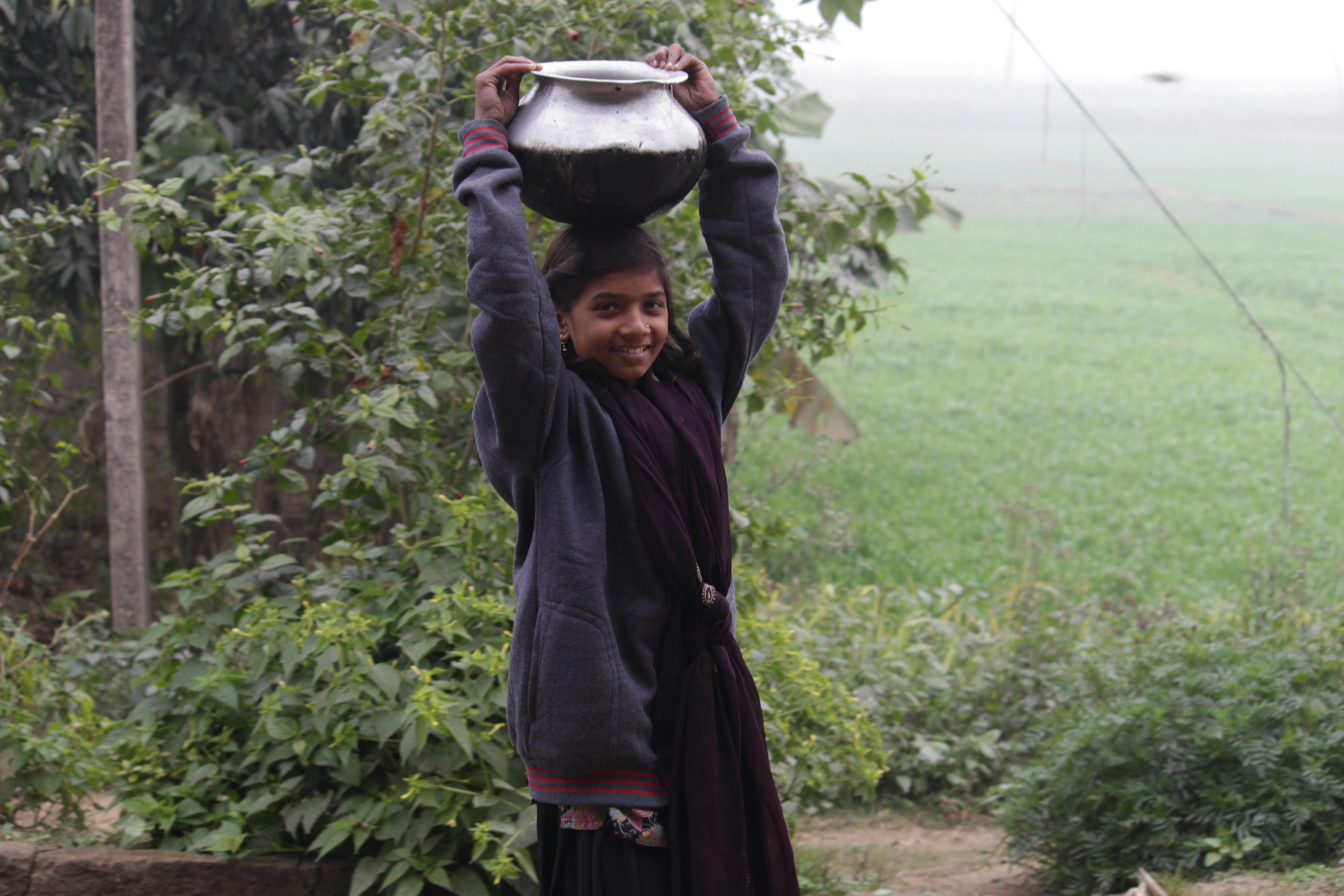 Free stock photo of Indian village girl, Rural Girl, Village morning