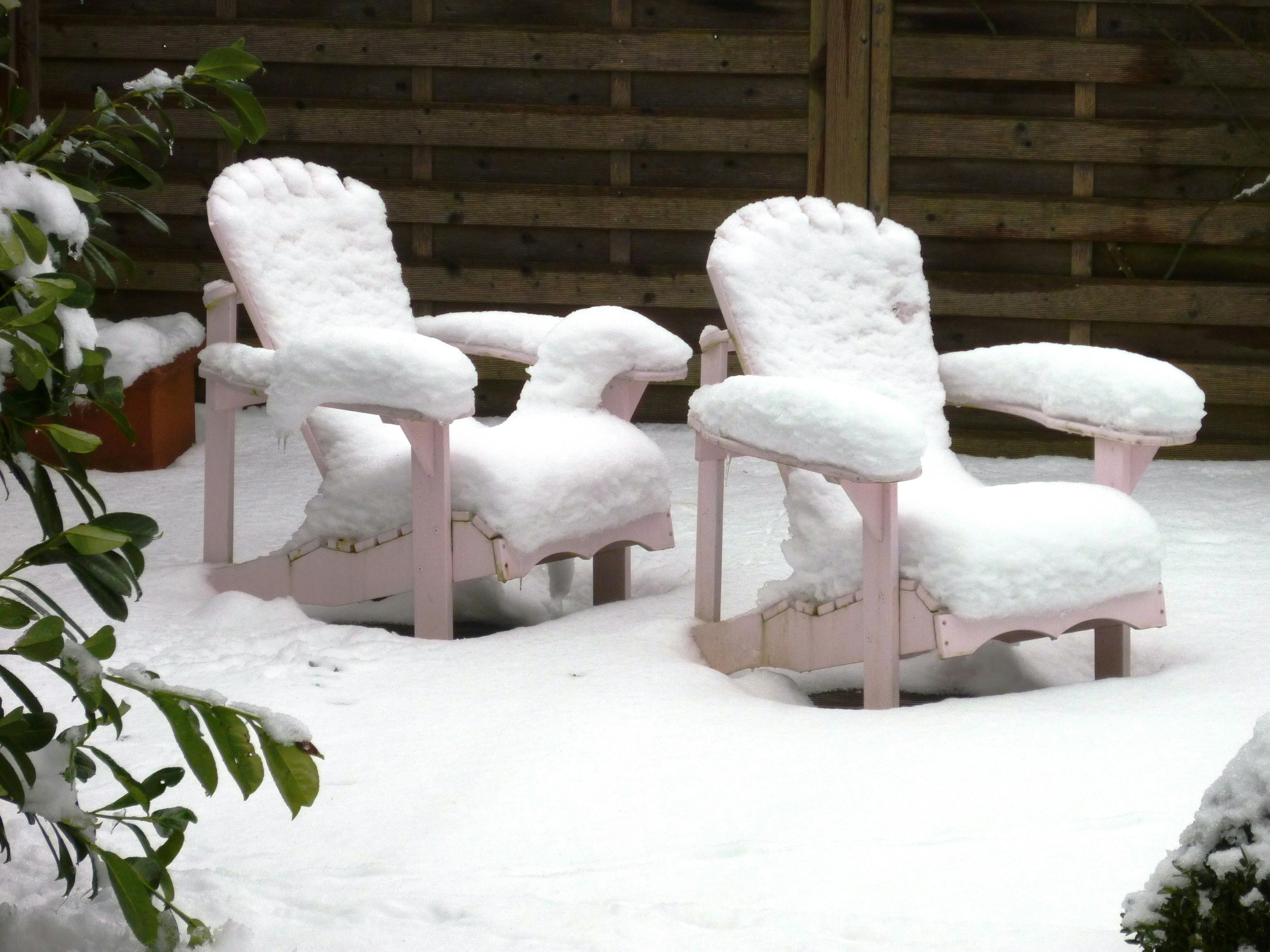 Free stock photo of deck chairs, garden, silence