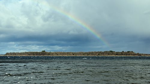 Základová fotografie zdarma na téma duha, fotografie přírody, jezero