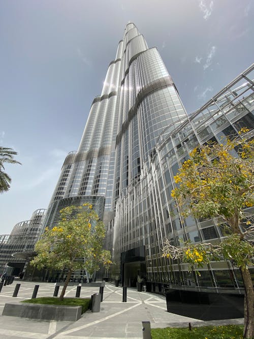 Foto stok gratis bidikan sudut sempit, Burj Khalifa, desain arsitektur