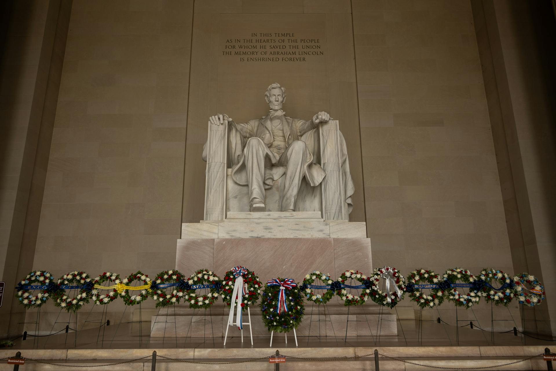 Low Angle View of Lincoln Memorial