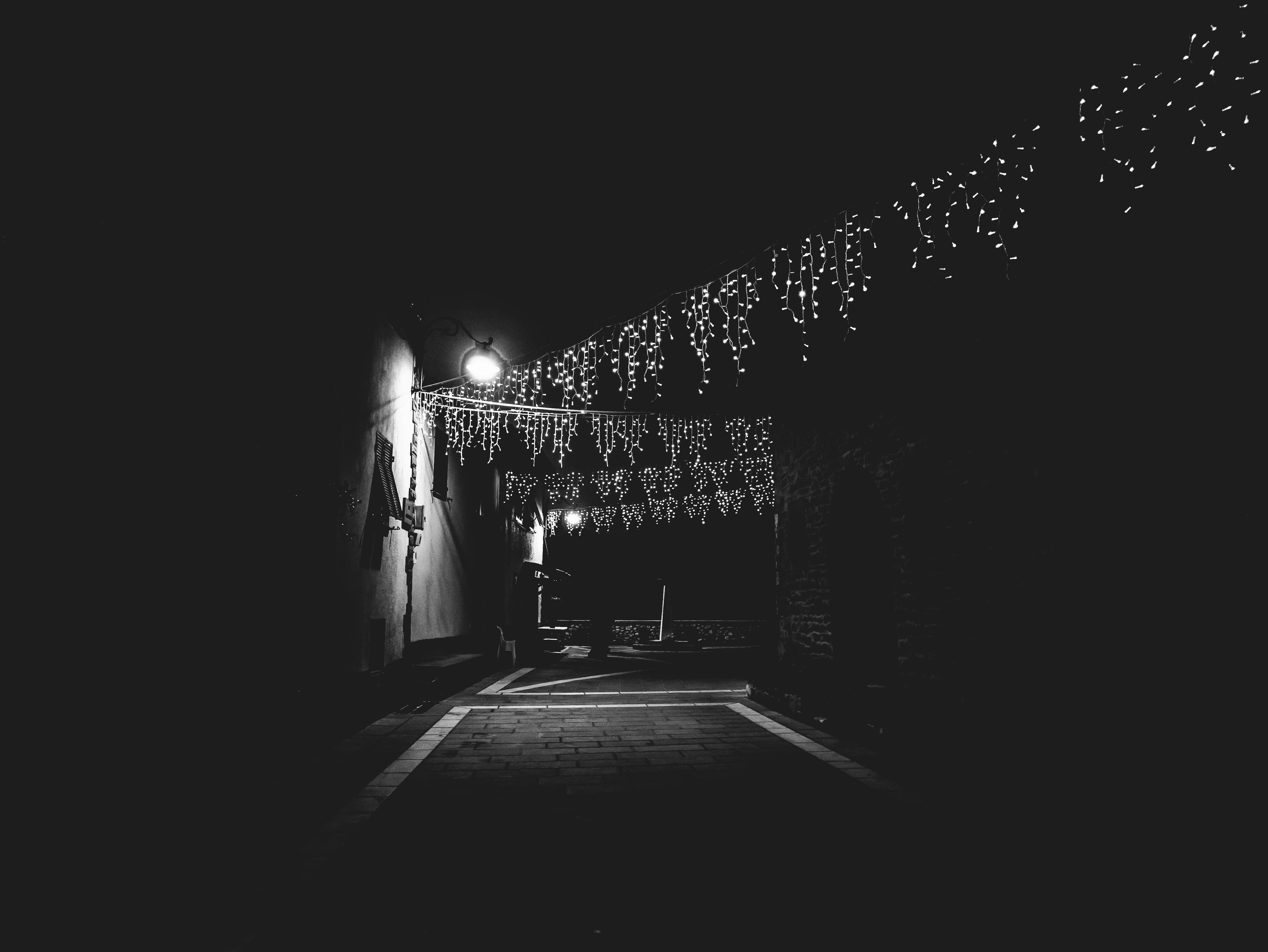 Free stock photo of black and white, italy, light