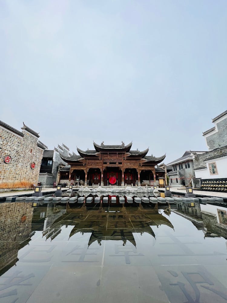 Tongguan Kiln In China Reflecting In Water 