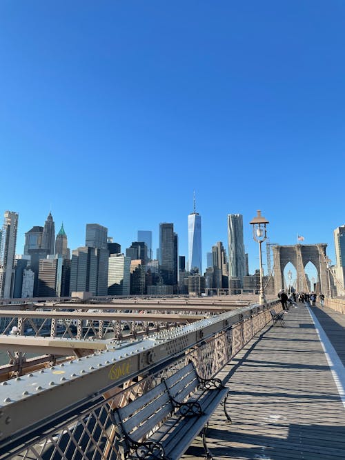 Ilmainen kuvapankkikuva tunnisteilla arkkitehtuuri, brooklyn bridge, kaupunki