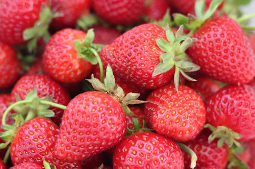 Free Strawberry Close Up Photo Stock Photo