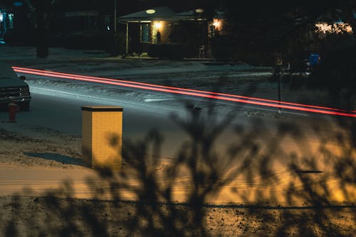 Time-Lapse Photography of Road during Night Time