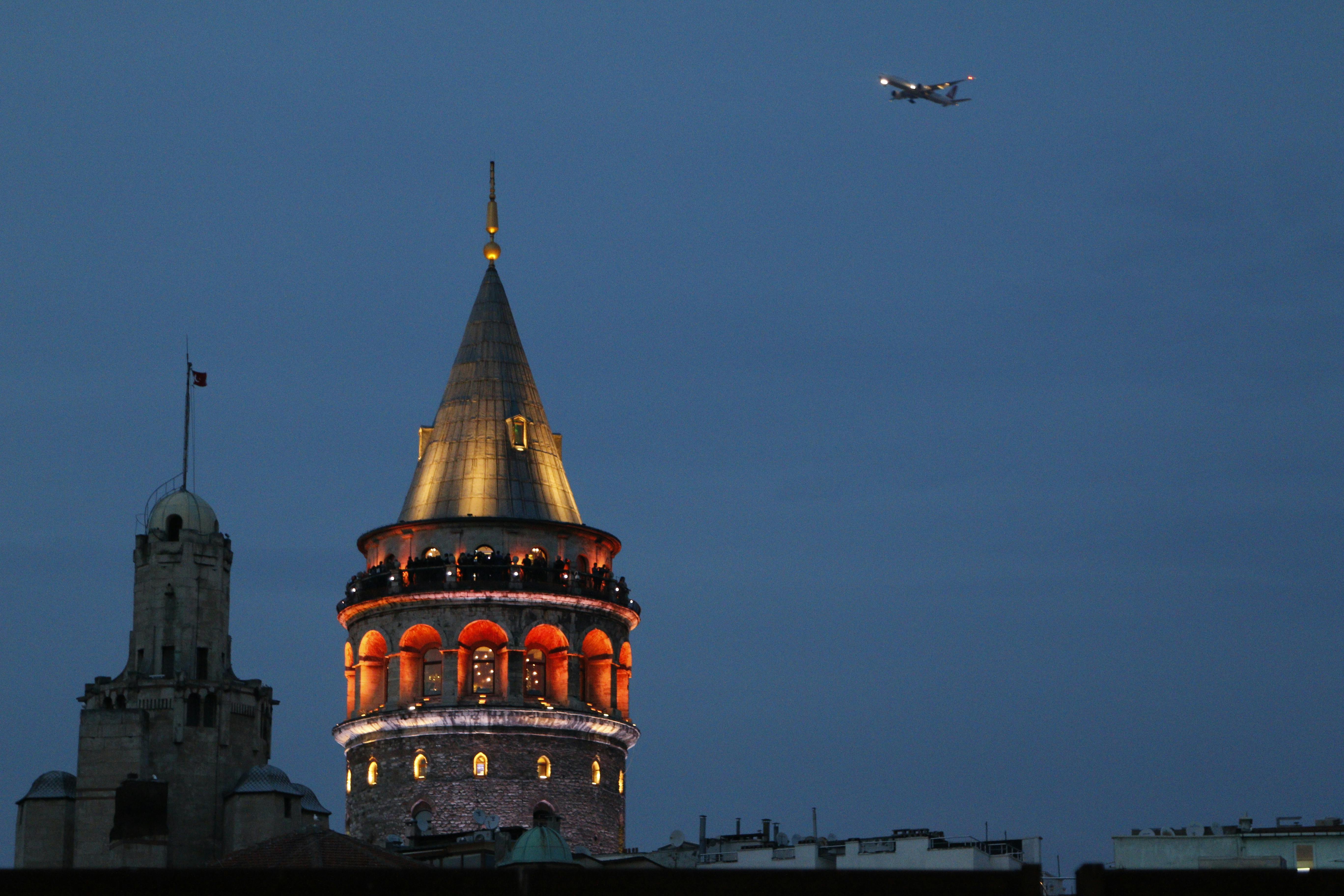 the galata tower in istanbul turkey