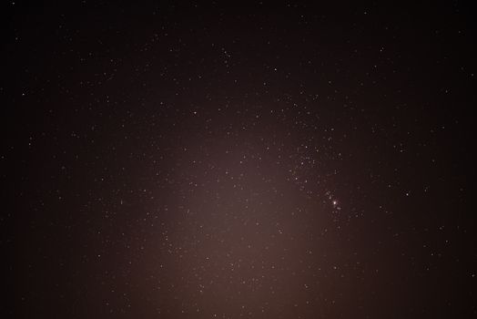 Captivating view of a starry night sky with the Orion constellation prominently visible.