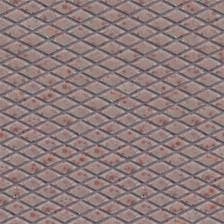 Diamond Pattern On A Concrete Surface