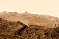 Brown and Gray Mountain Under White Sky