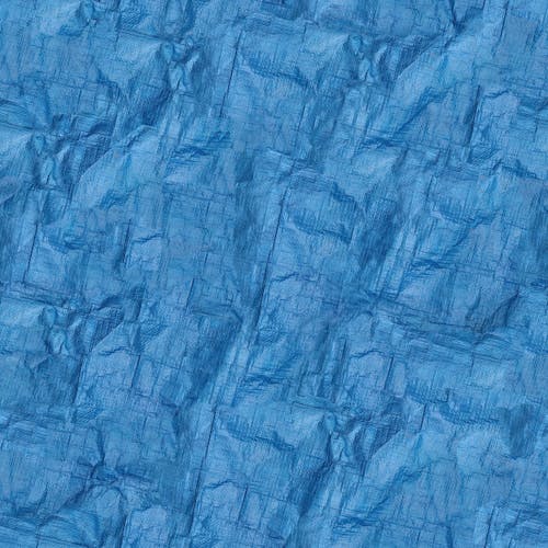 Crinkled Blue Surface
