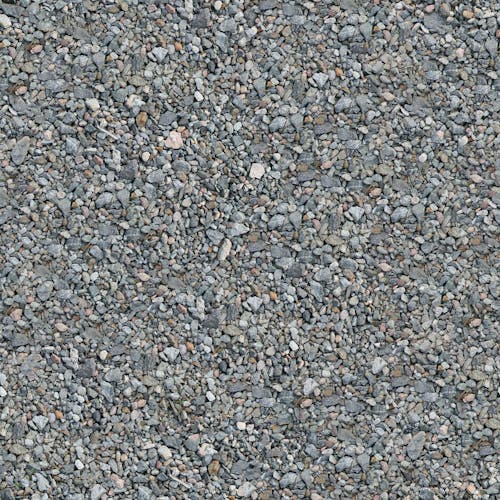 Gray and White Pebbles on the Ground