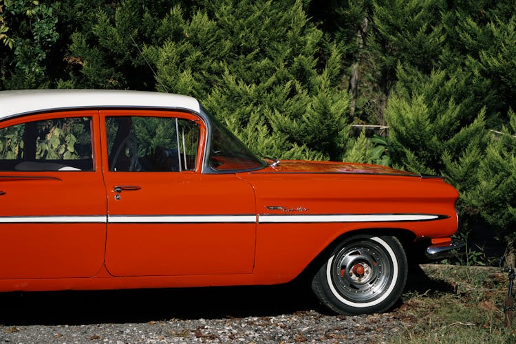 Red Chevrolet Bel Air 