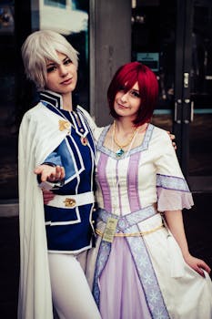 Two Women Wearing Anime Character Cosplay