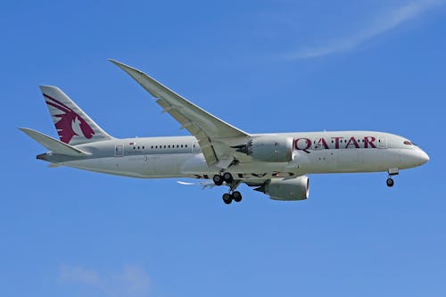 White and Red Airplane in Mid Air