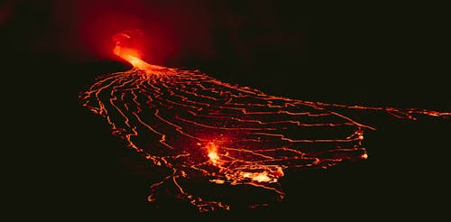 Free Lava from Volcano Stock Photo