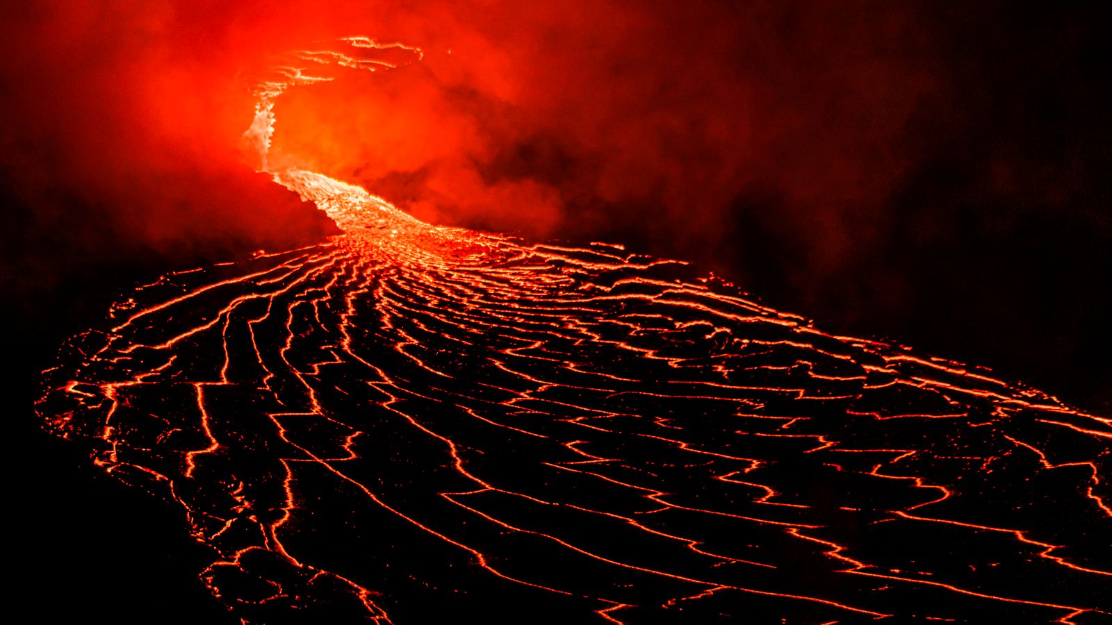 Lava from volcano, DR Congo