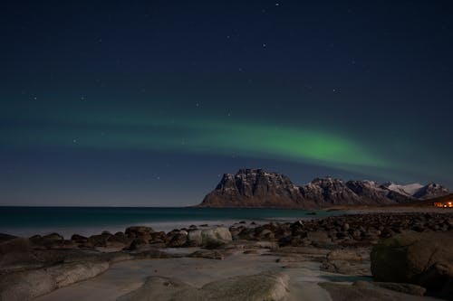 Δωρεάν στοκ φωτογραφιών με aurora borealis, lofoten, rocky mountains