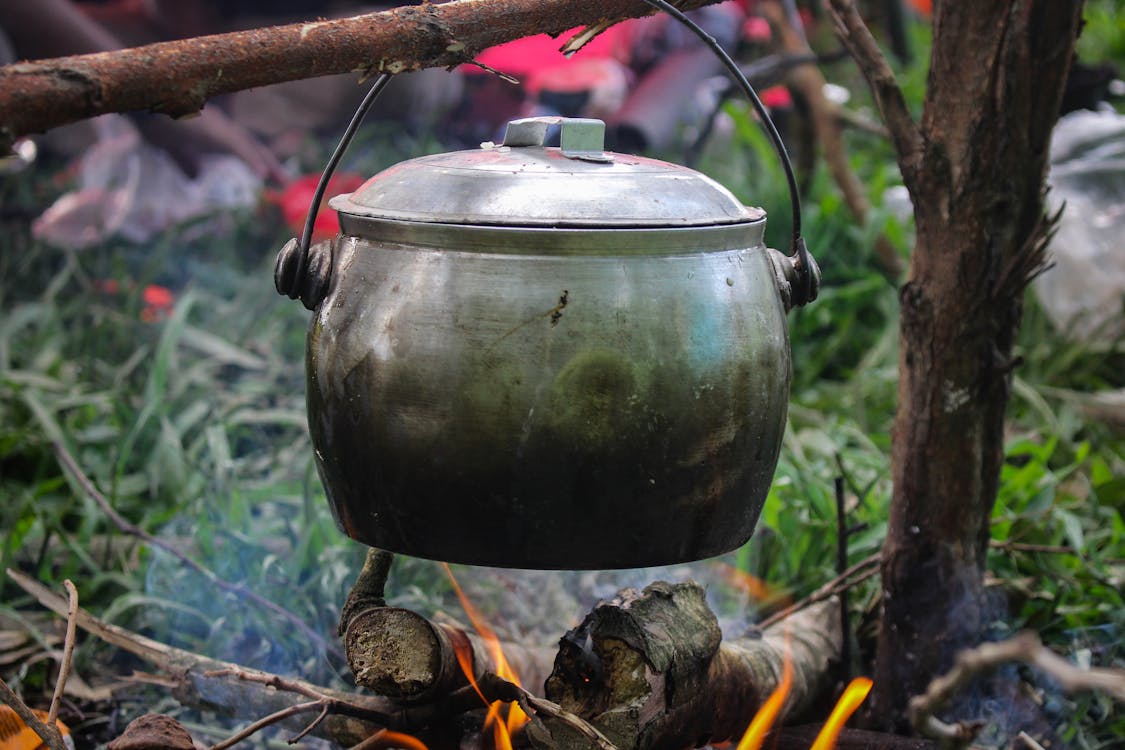 Photo of Food being Cooked in a Cauldron · Free Stock Photo