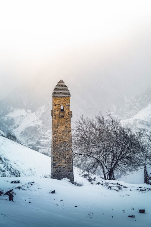 An Old Watch Tower in Ingushetia, Russia