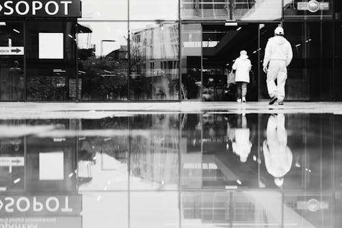 Free stock photo of city, reflection