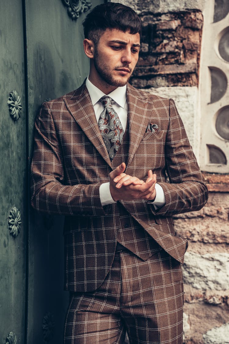 Man In Checkered Suit