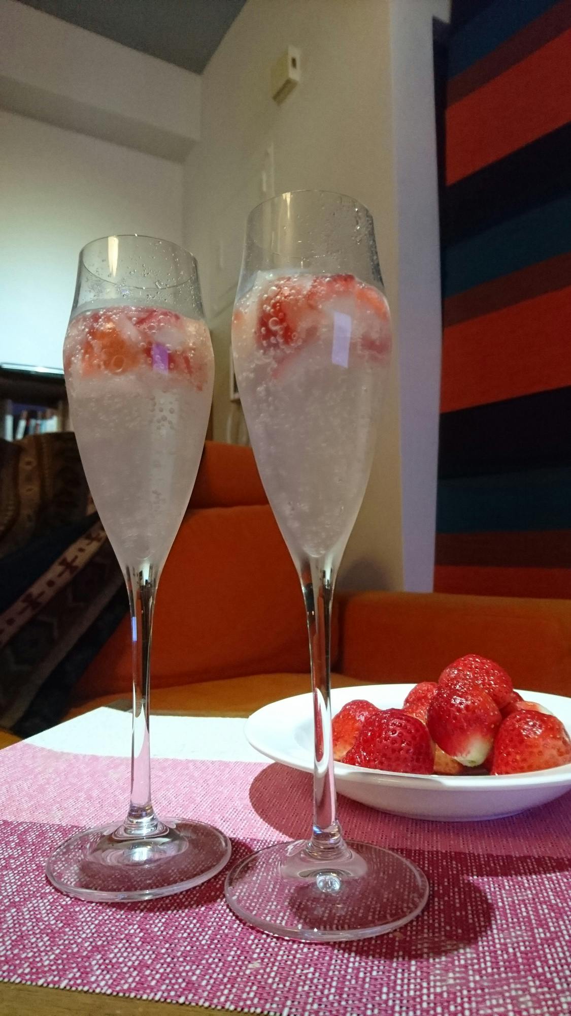 Free stock photo of champagne, drink, strawberry