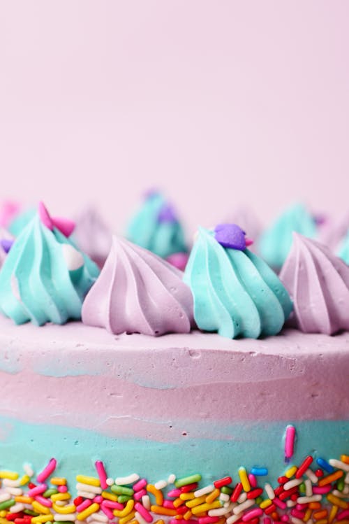 Free Pink and White Icing Cupcake Stock Photo