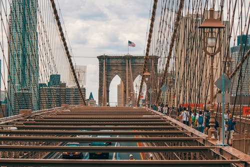 Ingyenes stockfotó Brooklyn híd, építészeti terv, függőhíd témában Stockfotó