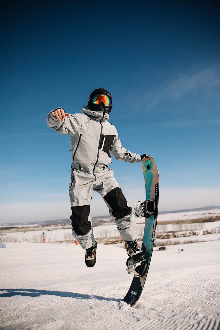 Man With Snowboard