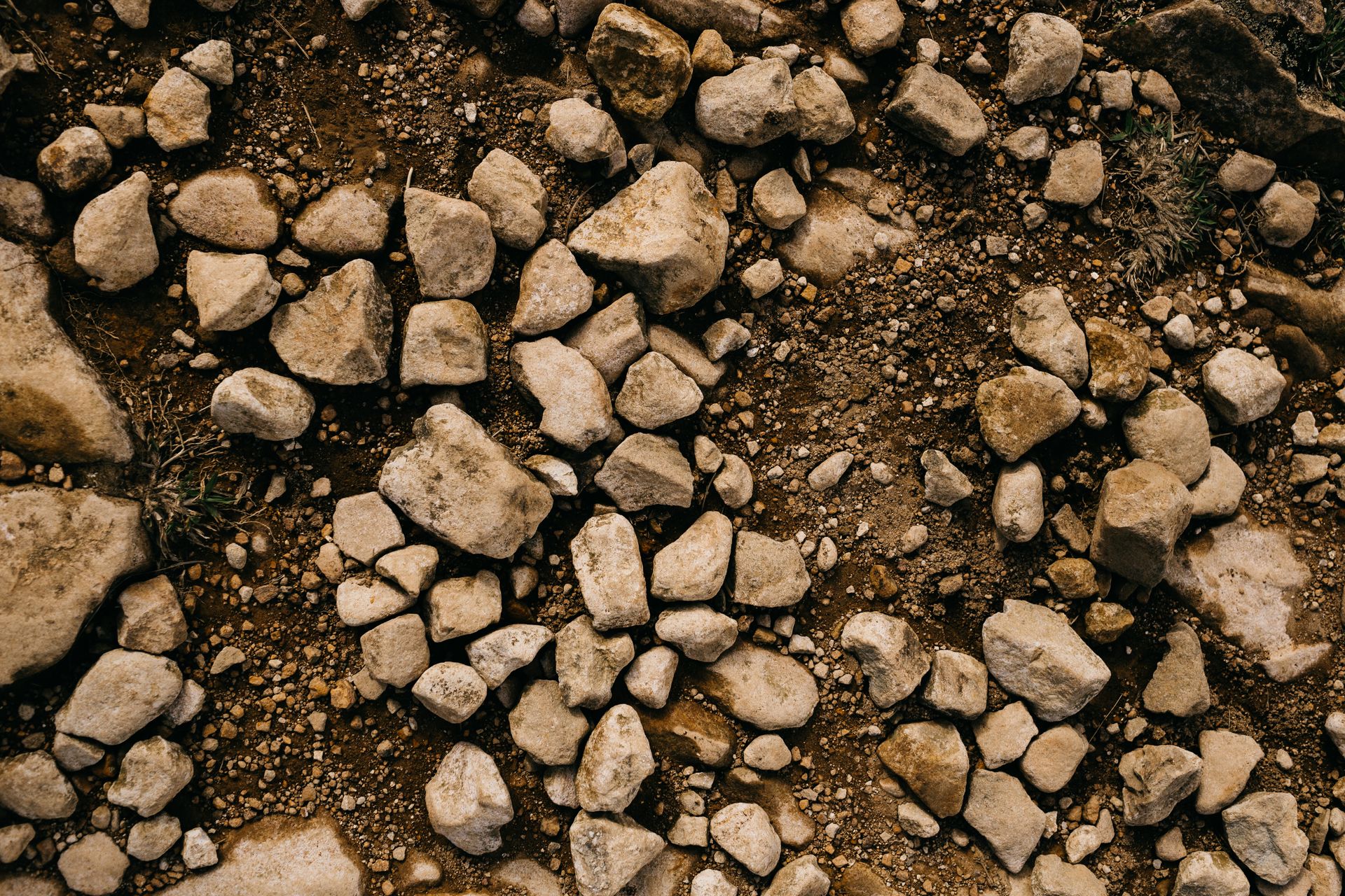 Close-Up Stones on the Ground