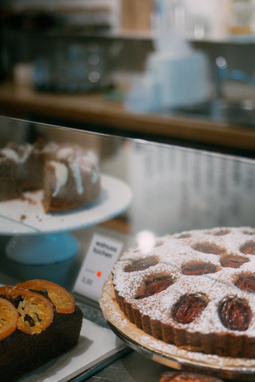 Cakes on a Glass Stand