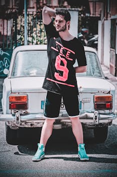 Man In Black T-shirt 