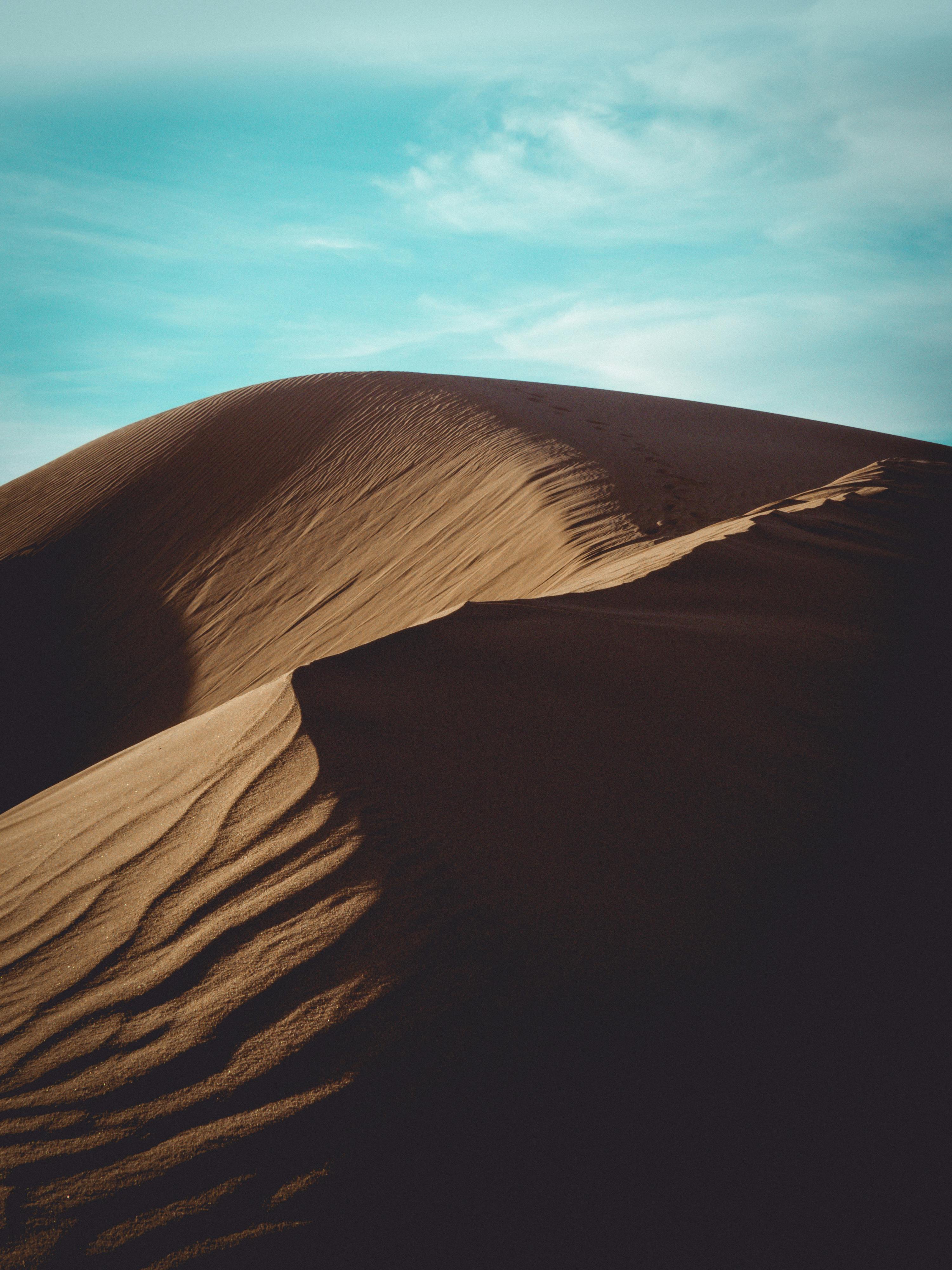 Aerial Photography of Sand Dune under the Sky · Free Stock Photo