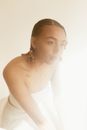 Woman in White Tube Dress