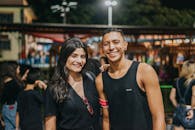 Smiling Couple Posing Together