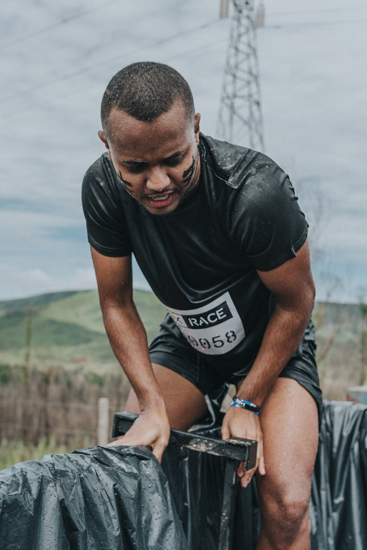 Athlete In Sportswear Outdoors