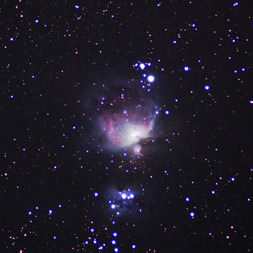 Astronomic Photograph with Orion and Nebula