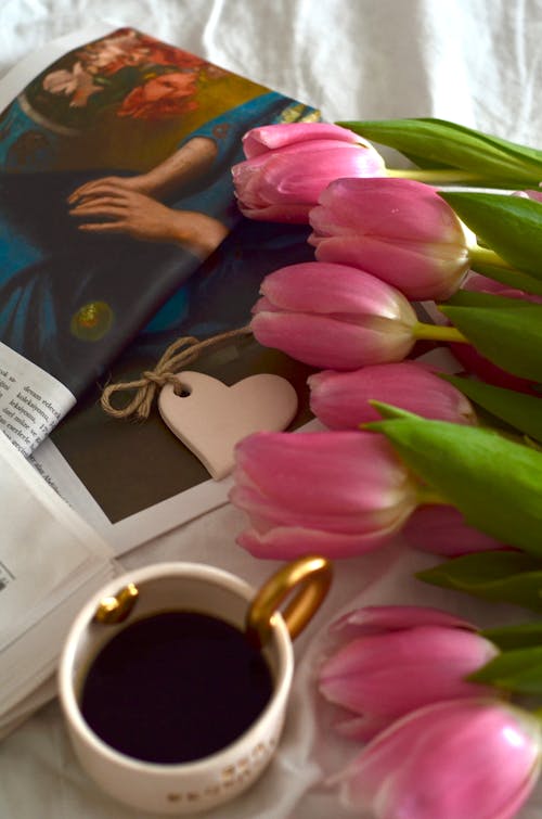 Gratis Immagine gratuita di avvicinamento, caffè, fiori rosa Foto a disposizione
