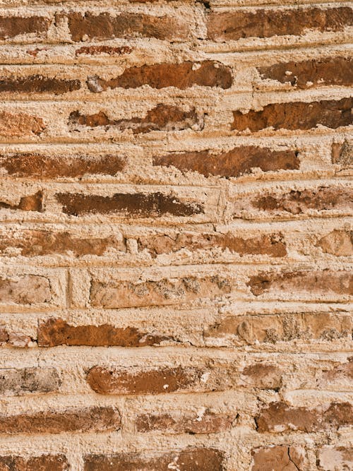 Free old brick wall texture close up Stock Photo