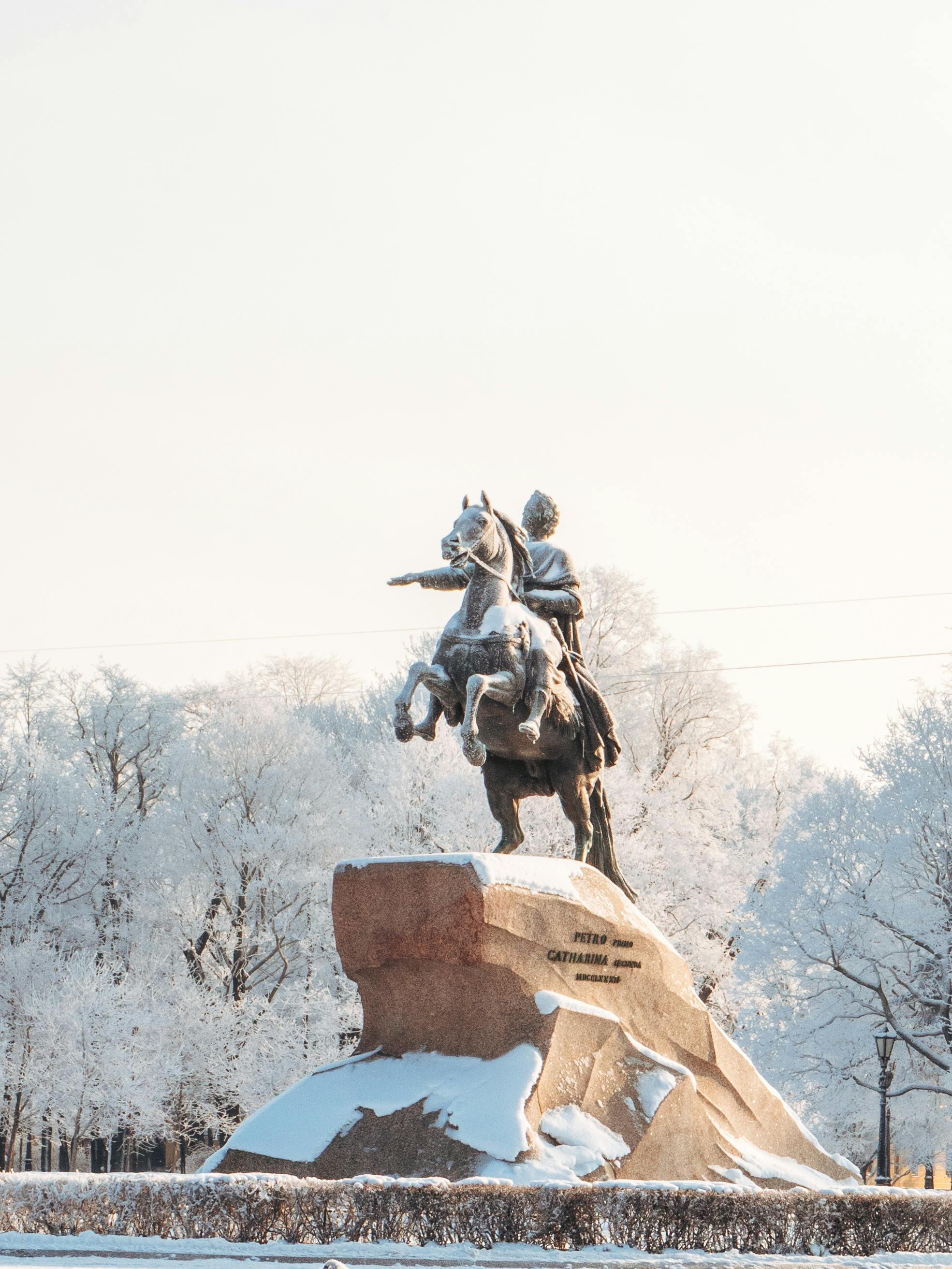 Man Riding Horse Statue · Free Stock Photo
