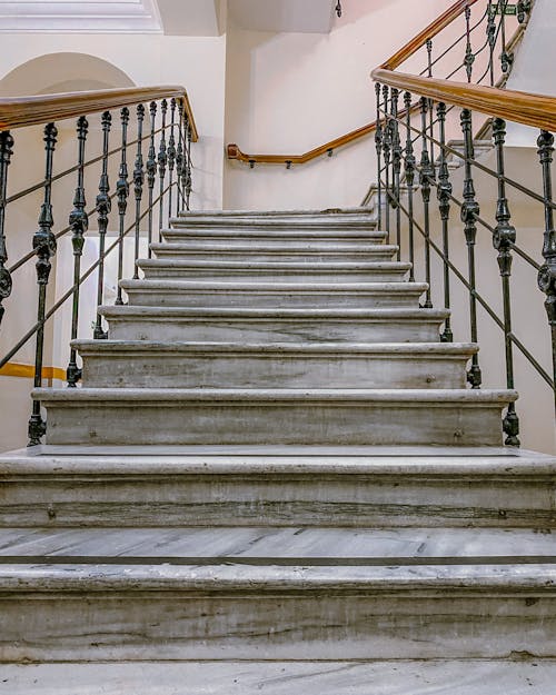 Marble Staircase in Old Building