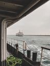 White and Red Ship on Sea