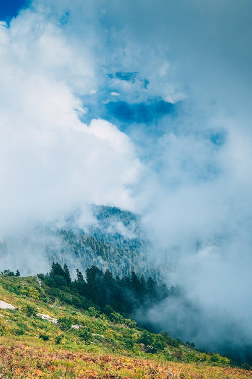 Drone Shot from a Mountain Top